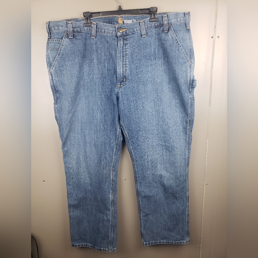 Carhartt Mens Relaxed Fit Carpenter Jeans Medium Wash Size 46x30 2021 103327-980